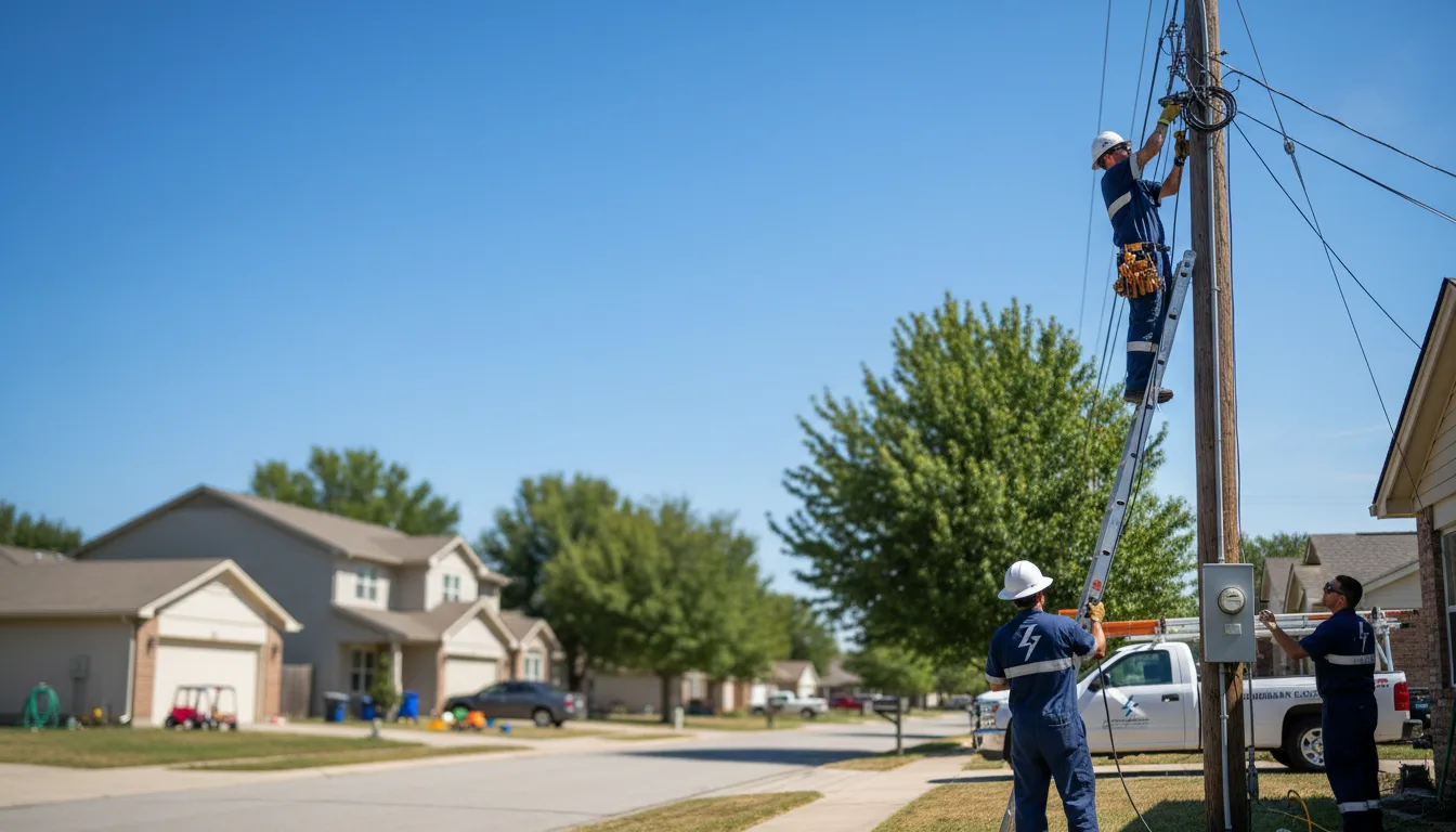 Residential electrician providing installation services in Oakfield, WI